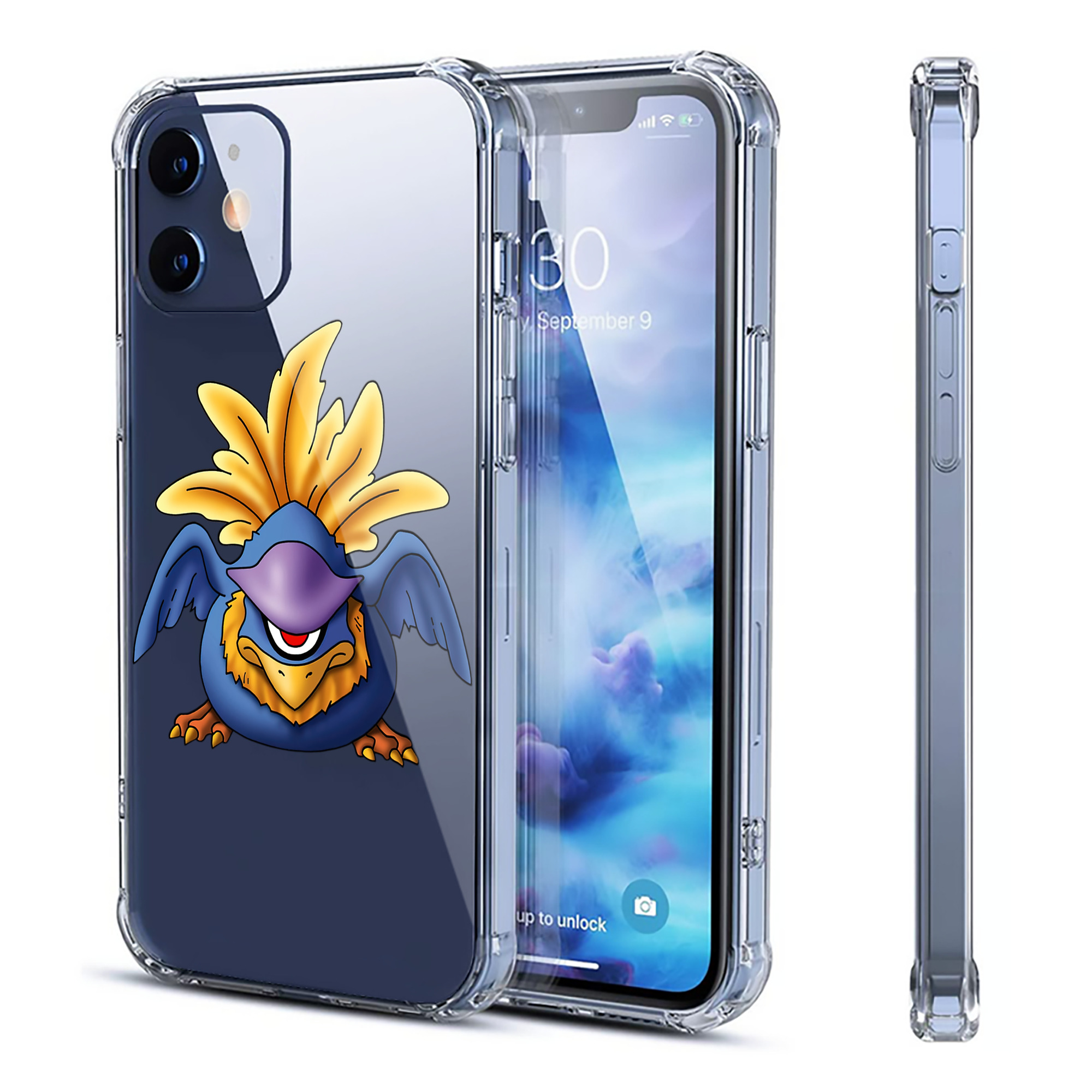 （画像用） ドラゴンクエスト Doragon Kuesuto Dragon Quest 【iPhone 12シリーズ対応】透明スマホケース（クリアソフトケース）